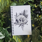 4x6 HANDMADE SPIRAL NOTEBOOK: Rebirth Skull