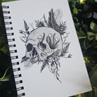 4x6 HANDMADE SPIRAL NOTEBOOK: Rebirth Skull