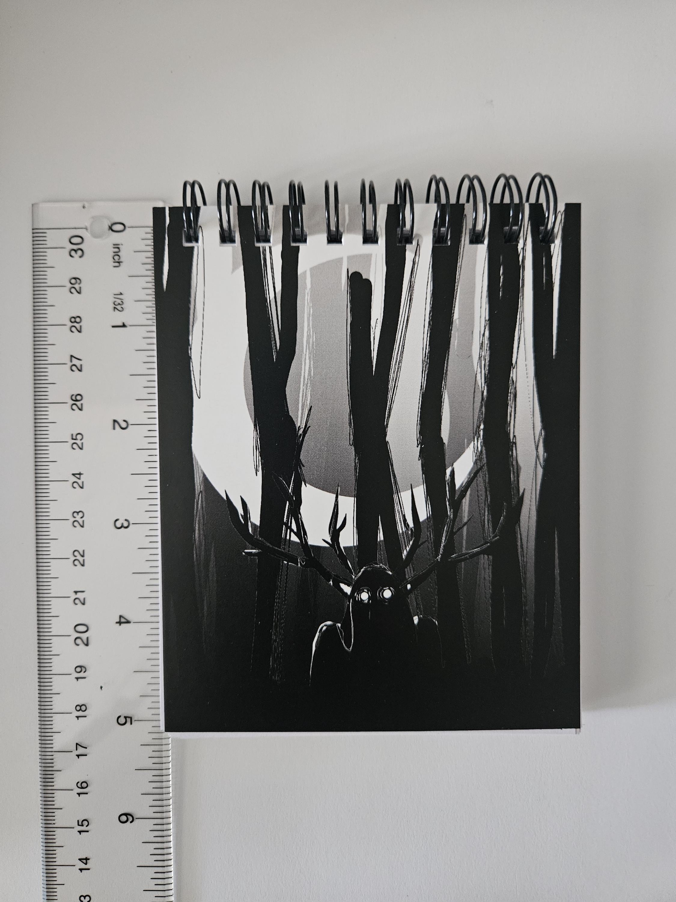 4x5 inches HANDMADE Top Bound SPIRAL NOTEBOOK: The Watcher