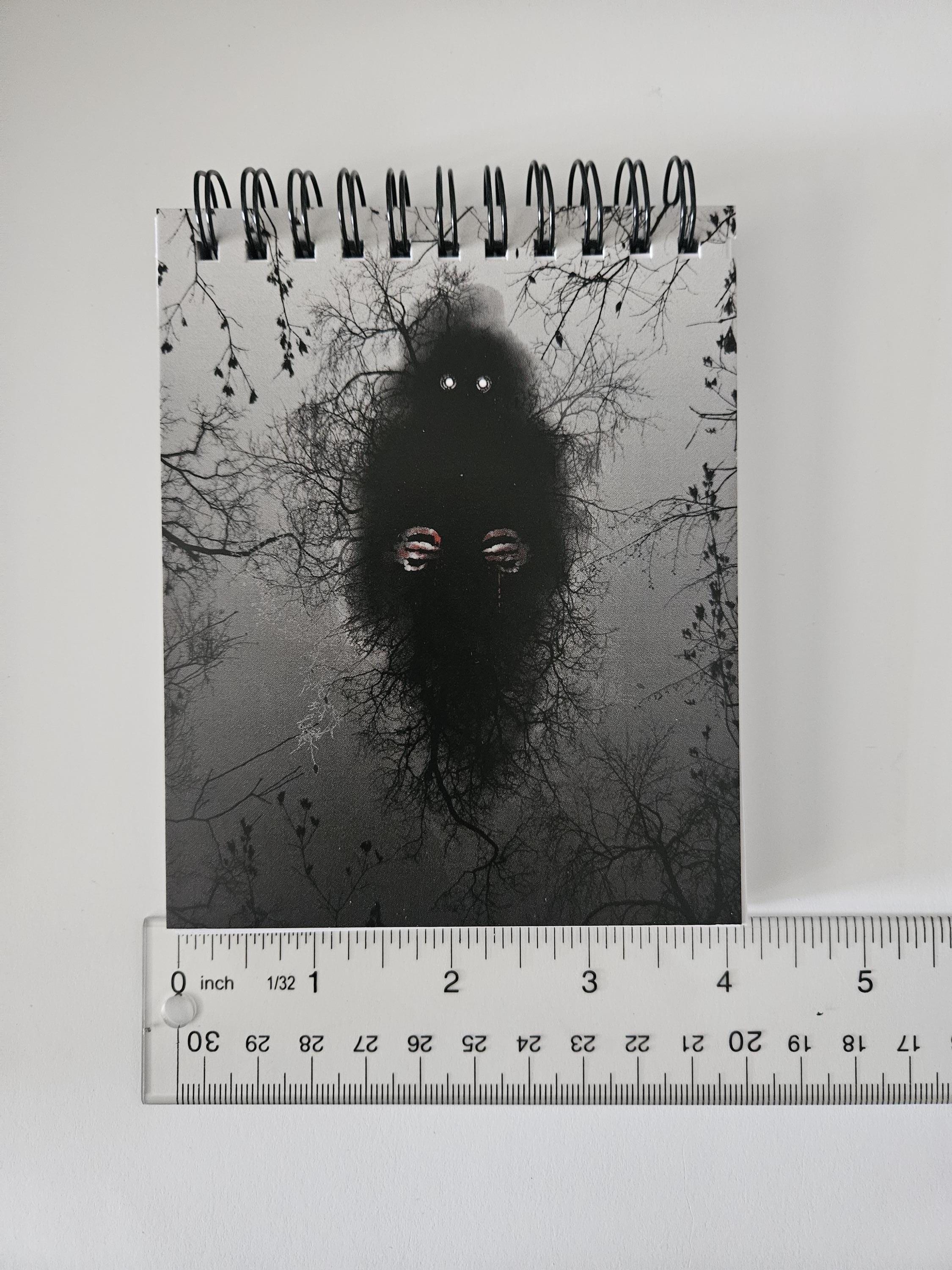 4x5 inches HANDMADE Top Bound SPIRAL NOTEBOOK: The Lurker