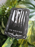 MATTE STICKER: The Watcher Tarot Card Style Spooky Cryptid Art