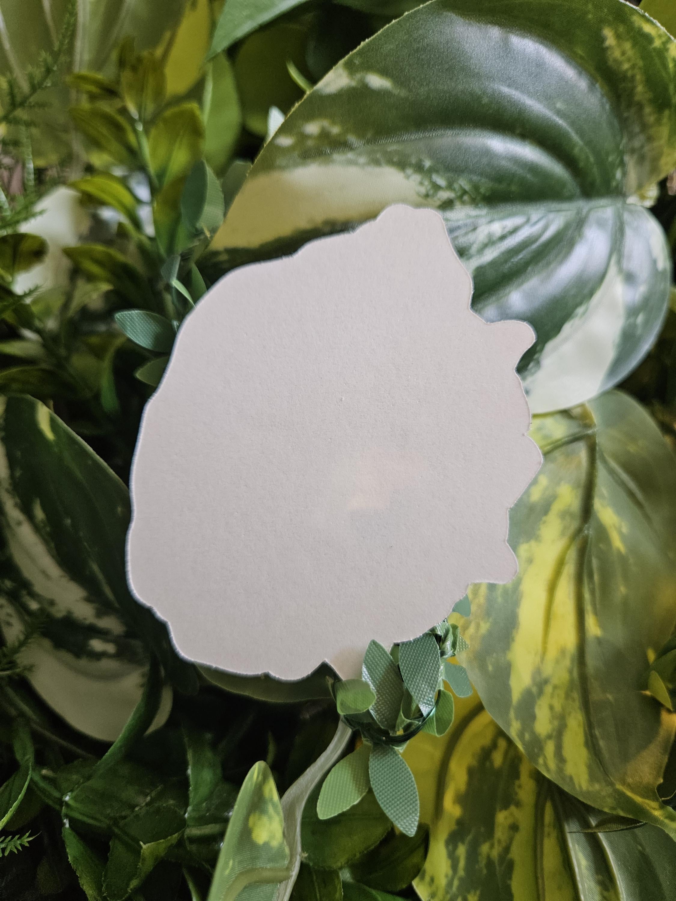 MATTE STICKER: March Birthstone Aquamarine Crystal with Daffodils Acornandcrowstudio