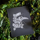 8.5 x 11 HANDMADE SPIRAL NOTEBOOK: Plague Doctor