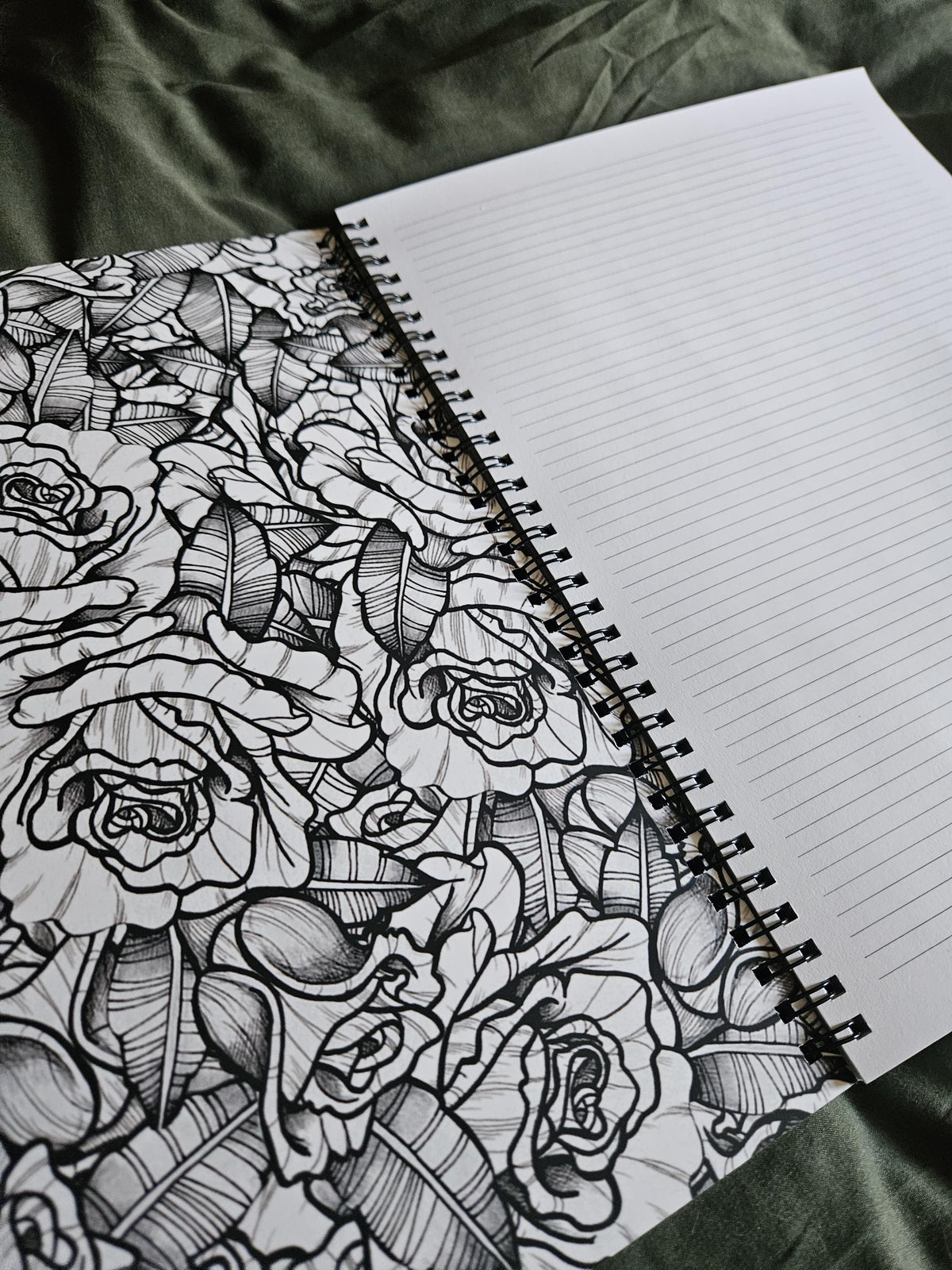 8.5 x 11 HANDMADE SPIRAL NOTEBOOK: Plague Doctor