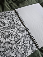 8.5 x 11 HANDMADE SPIRAL NOTEBOOK: Plague Doctor