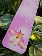 BOOKMARK: Rosy Maple Moth and Celestial Moon