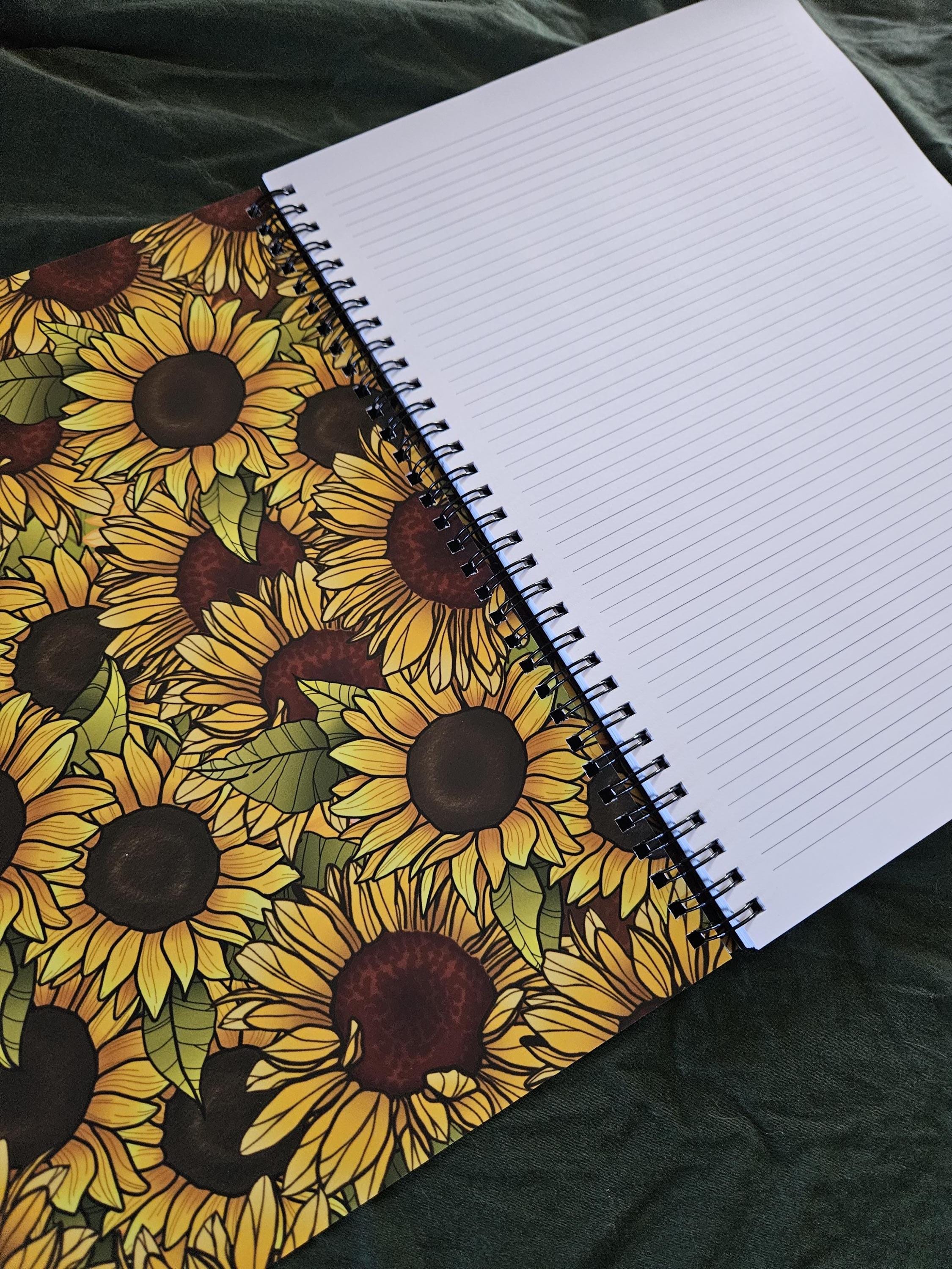 8.5 x 11 HANDMADE SPIRAL NOTEBOOK: Roll for Mental Health Natural One D20