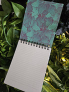 4x5 TOP BOUND Handmade Spiral NOTEBOOK: AnxieTEA Teal 'Tea' Can