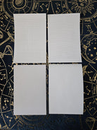 4x6 Handmade SPIRAL NOTEBOOK: AQUARIUS Zodiac Tarot Style Art Acornandcrowstudio Lined Paper