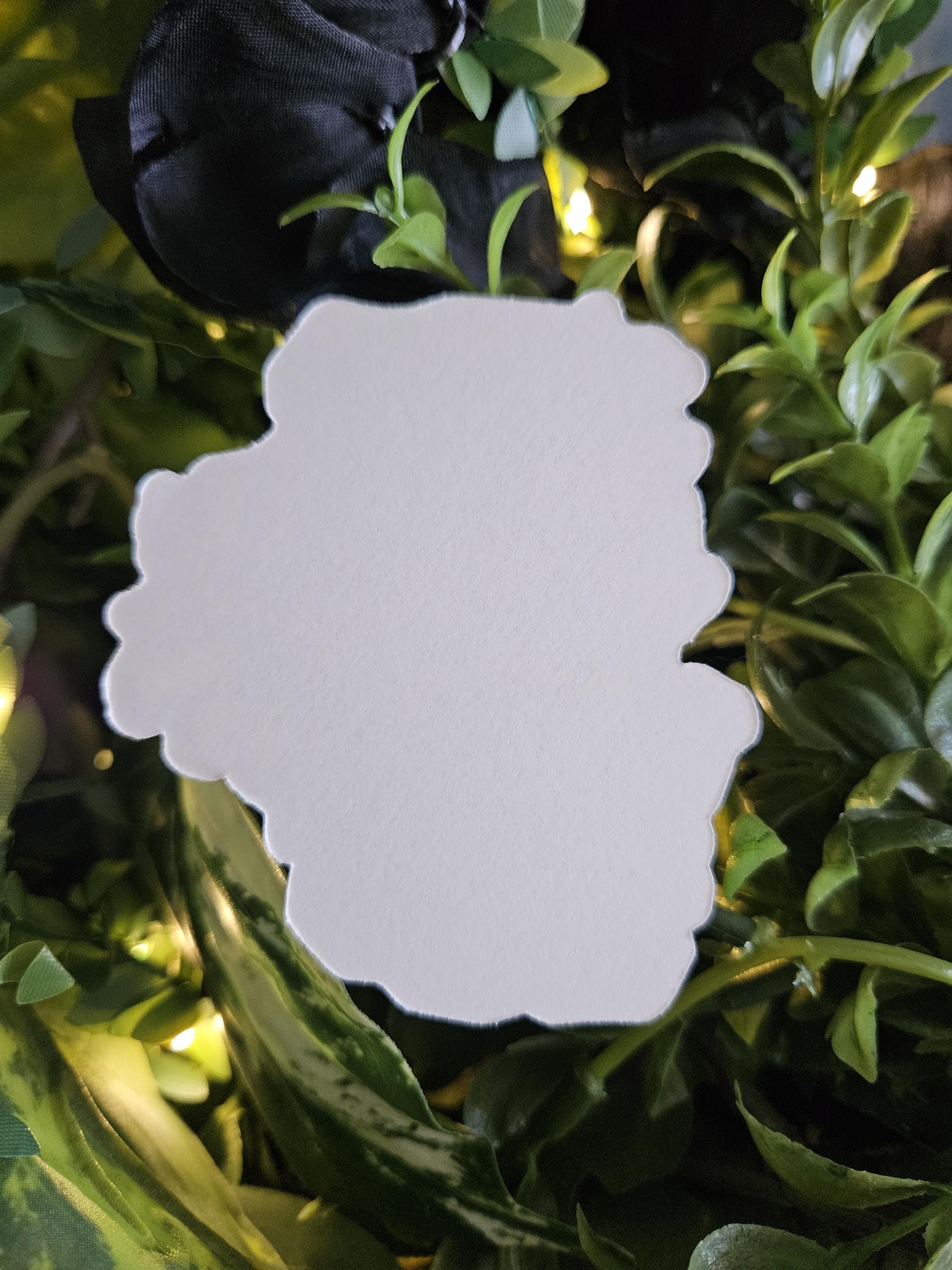 MATTE STICKER: May Emerald Crystal with Lily of the Valley , Green Emerald Crystal Sticker , Green Crystal Sticker , Green Crystal Acornandcrowstudio