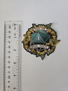 MATTE STICKER: D20 Roll for Mental Health Natural One , Floral D20 Sticker , Floral D20 Stickers, D20 Sticker , D20 Natural One Sticker