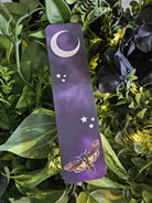 BOOKMARK: Death's Head Hawk Moth and Celestial Moon Acornandcrowstudio