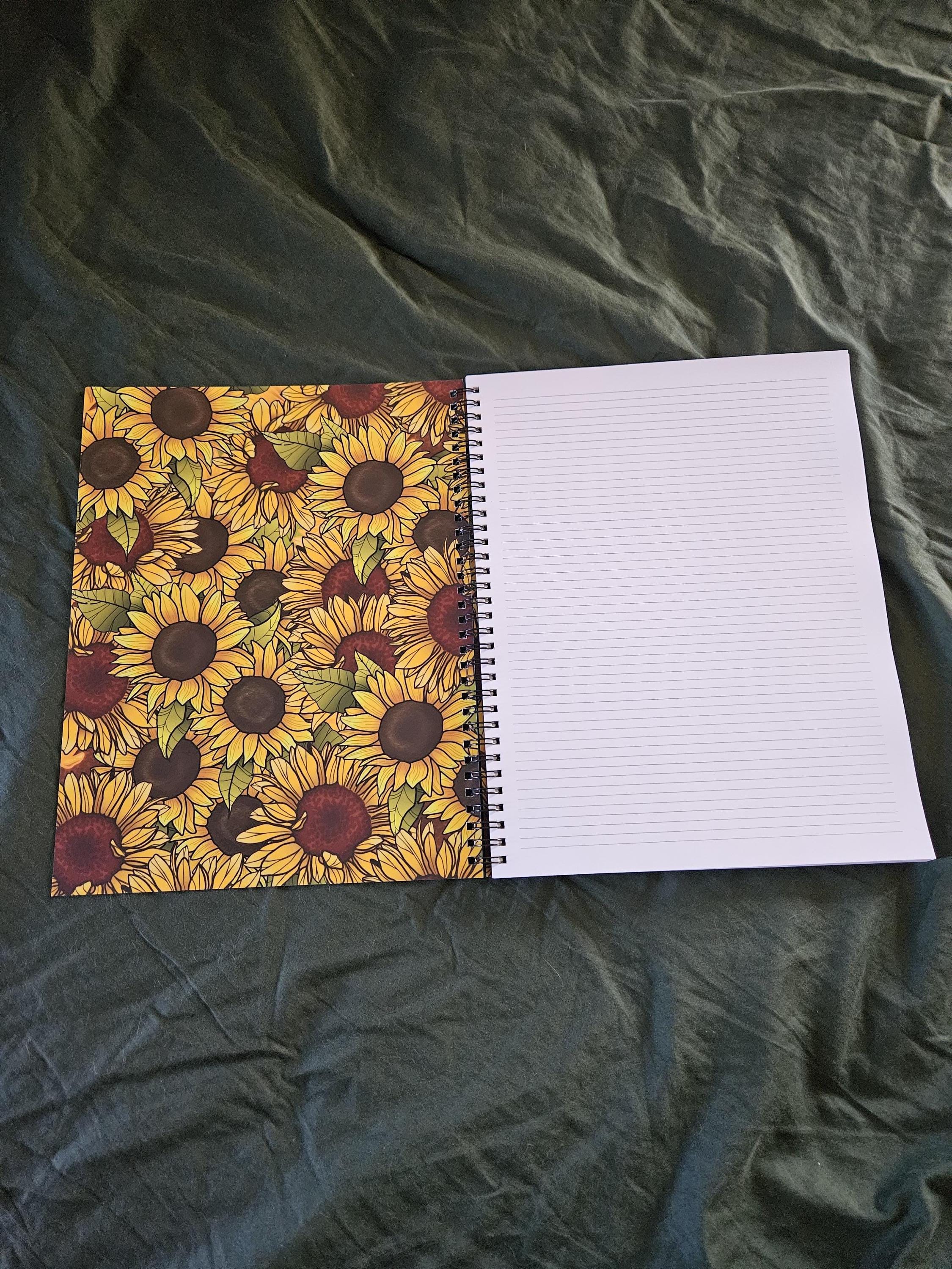 8.5 x 11 HANDMADE SPIRAL NOTEBOOK: Roll for Mental Health Natural One D20