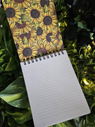4x5 TOP BOUND Handmade Spiral NOTEBOOK: Roll for Mental Health Natural One D20 Acornandcrowstudio