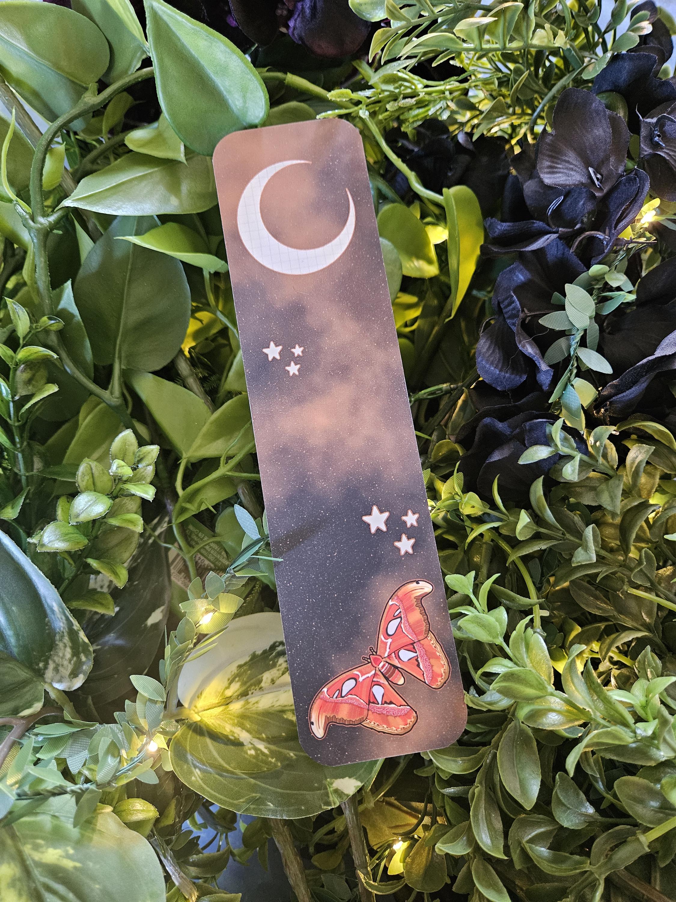 BOOKMARK: Atlas Moth and Celestial Moon
