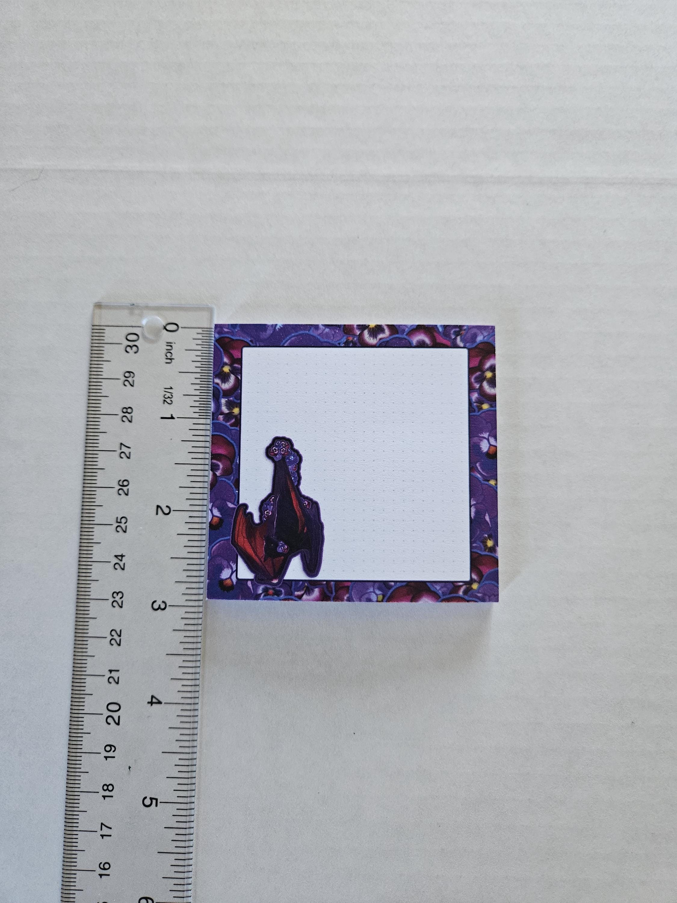 STICKY NOTES: Purple Pansy Bat (Batricia)