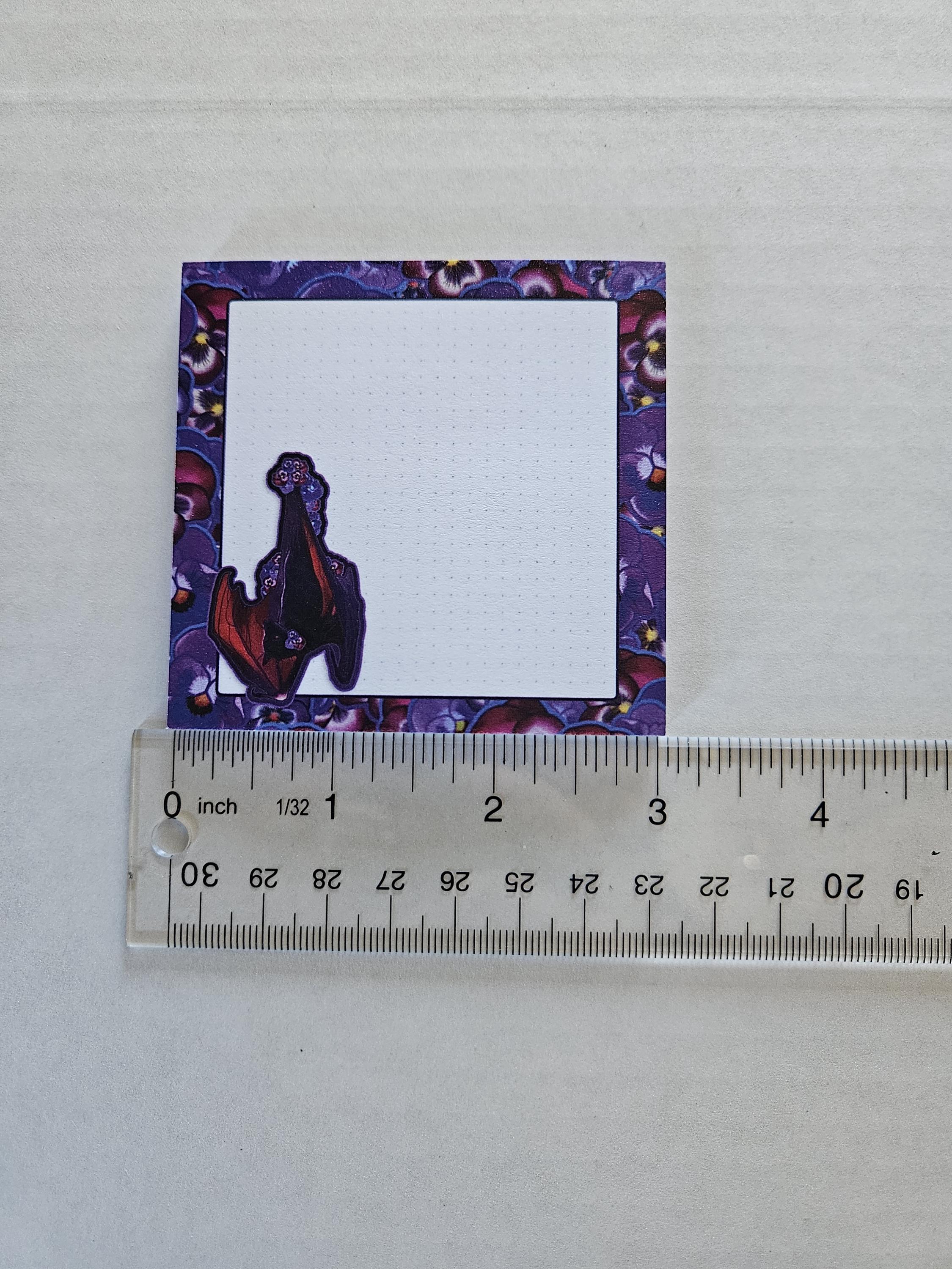 STICKY NOTES: Purple Pansy Bat (Batricia)