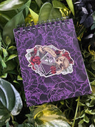 4x5 Top Bound HANDMADE SPIRAL NOTEBOOK: Storyteller D20 Acornandcrowstudio