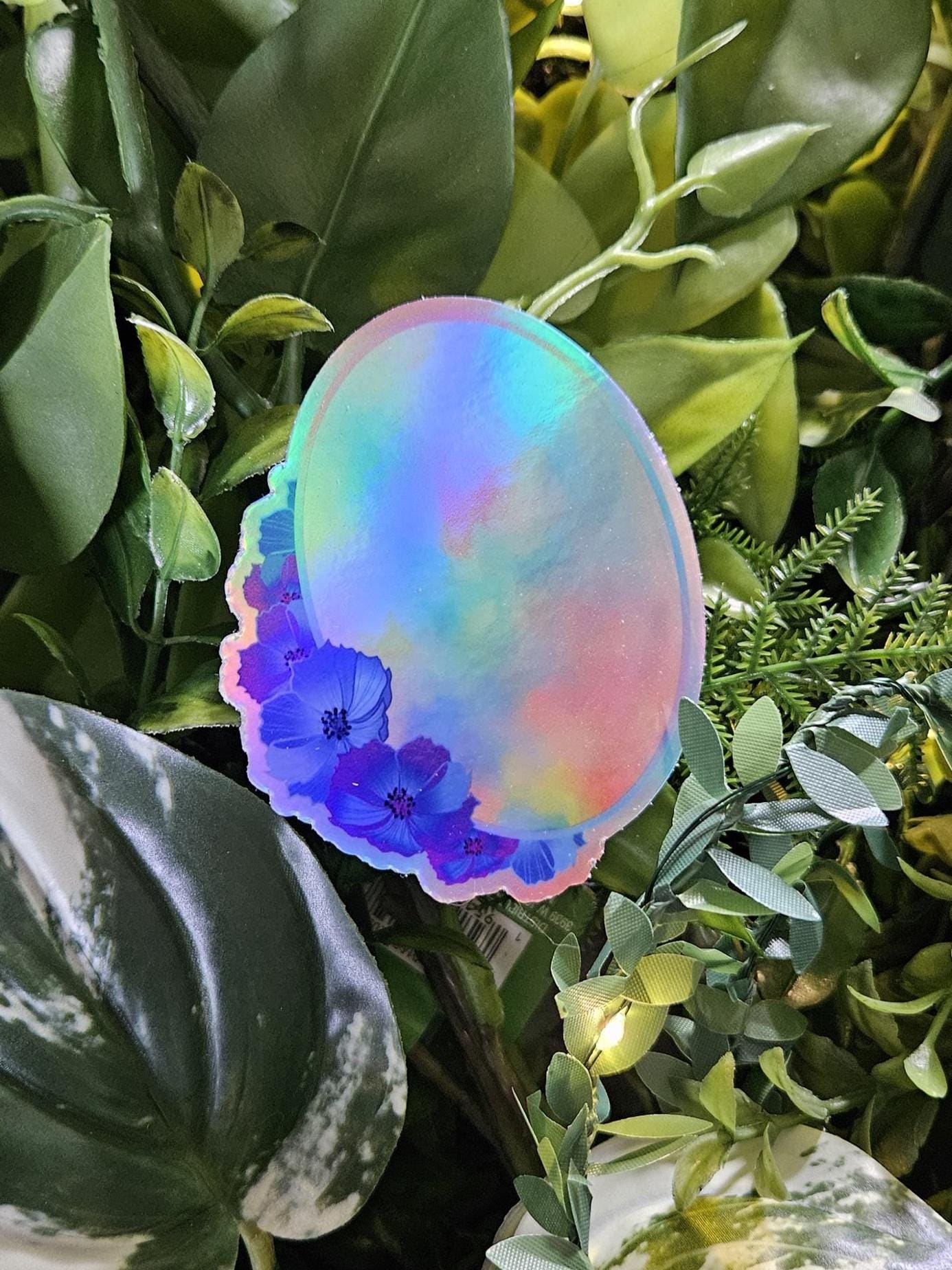 HOLOGRAPHIC STICKER: October Opal (Holographic Limited Edition) with Cosmos Acornandcrowstudio