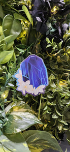 MATTE STICKER: December Tanzanite with Narcissus