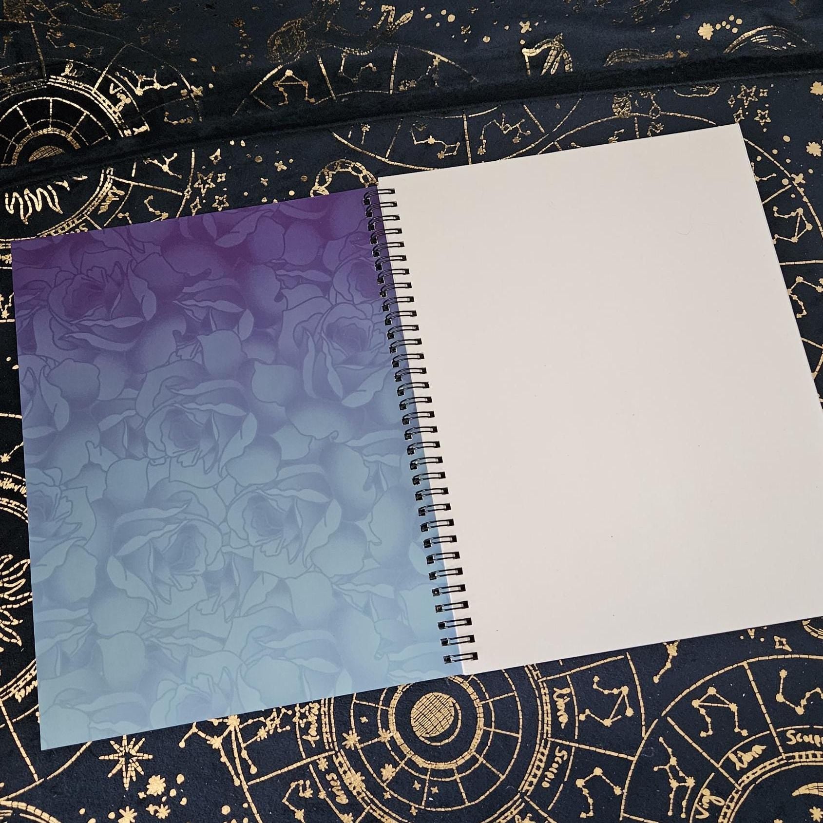 8.5 x 11 HANDMADE SPIRAL NOTEBOOK: Book Dragon with Stack of Books