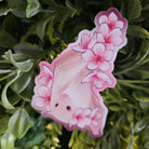 MATTE STICKER: Sakura Bat , Pink Cherry Blossom and Bat Sticker , Blossoms and Bat Sticker , Sakura Blossom and Bat