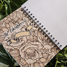 4x6 HANDMADE SPIRAL NOTEBOOK: Thespian D20 Acornandcrowstudio