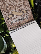 4x5 Top Bound Handmade SPIRAL NOTEBOOK: Note Taker D20 Acornandcrowstudio