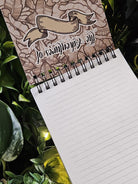 4x5 Top Bound HANDMADE SPIRAL NOTEBOOK: Storyteller D20 Acornandcrowstudio