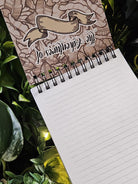 4x5 Top Bound HANDMADE SPIRAL NOTEBOOK: Thespian D20 Acornandcrowstudio