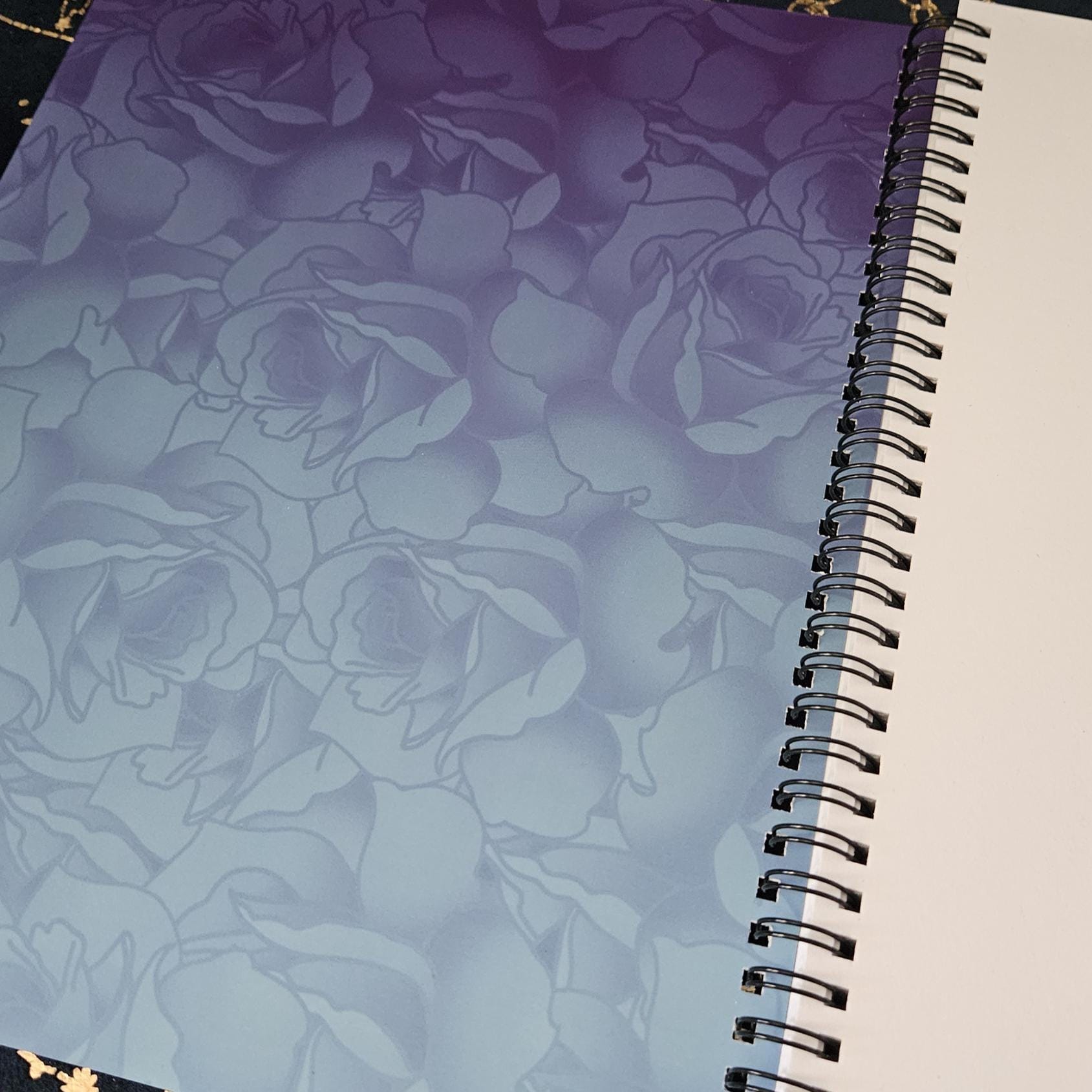 8.5 x 11 HANDMADE SPIRAL NOTEBOOK: Book Dragon with Stack of Books