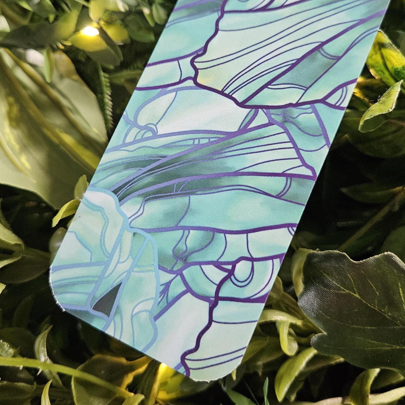 BOOKMARK: Aquamarine Crystal 'Soft Touch' Acornandcrowstudio