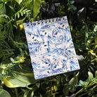 4x5 inches HANDMADE Top Bound SPIRAL NOTEBOOK: Diamond with Daisies Acornandcrowstudio