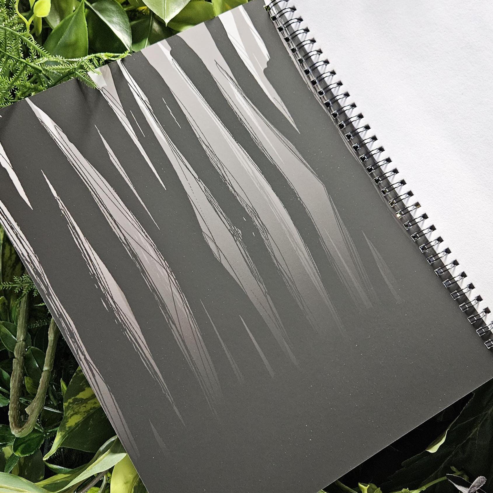 8.5 x 11 HANDMADE SPIRAL NOTEBOOK: The Watcher