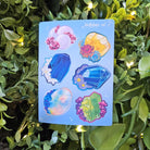 PLANNER STICKER SHEET : Birthstone Crystals Part 2 - Pearl, Topaz, Tanzanite, Sapphire, Opal, Peridot Acornandcrowstudio