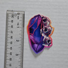 MATTE STICKER: Alexandrite with Roses Acornandcrowstudio