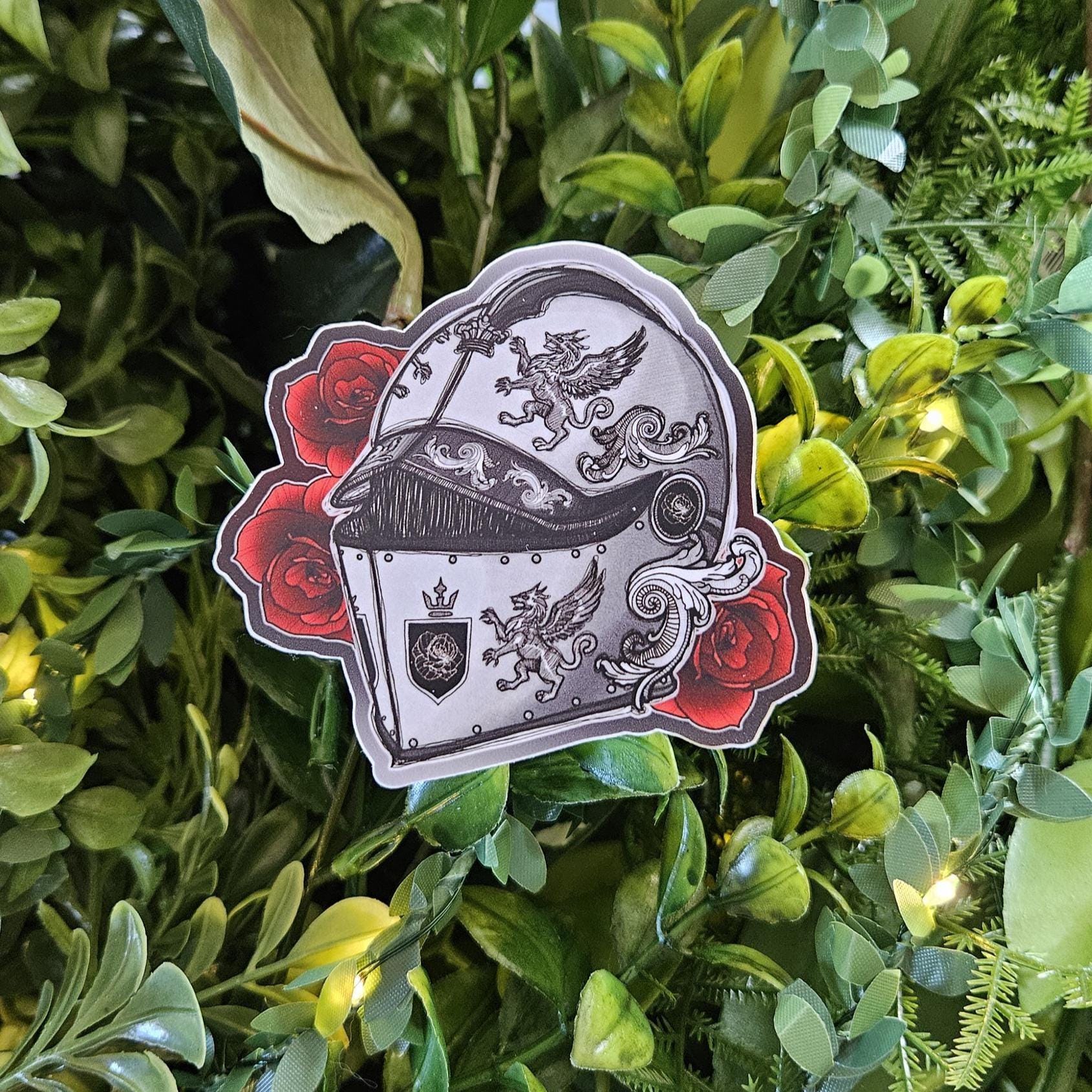 MATTE STICKER: Eques Fatali "Knight of Fate" - December Stationery Club STICKER Only Acornandcrowstudio