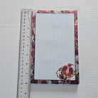 NOTEPAD 5 x 8: Pomegranate Grid Pages Acornandcrowstudio
