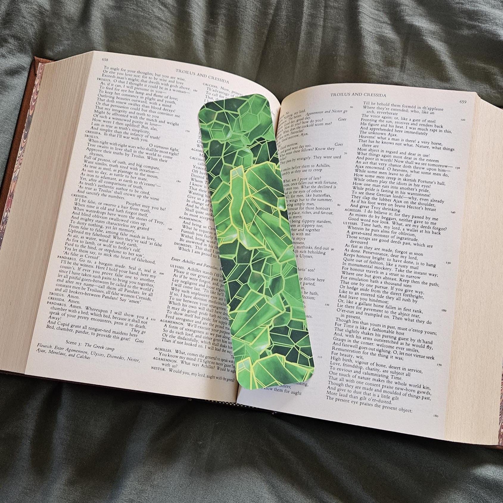 BOOKMARK: Emerald Crystal 'Soft Touch' Acornandcrowstudio