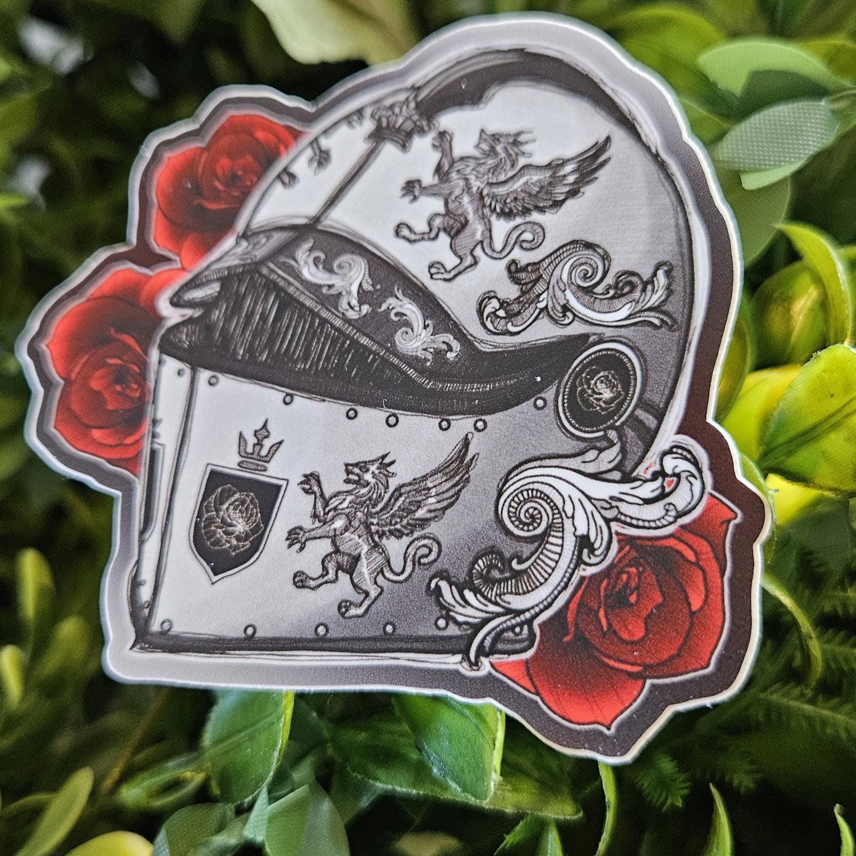 MATTE STICKER: Eques Fatali "Knight of Fate" - December Stationery Club STICKER Only Acornandcrowstudio