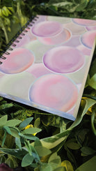4x6 inches HANDMADE SPIRAL NOTEBOOK: Pearl and Roses Acornandcrowstudio