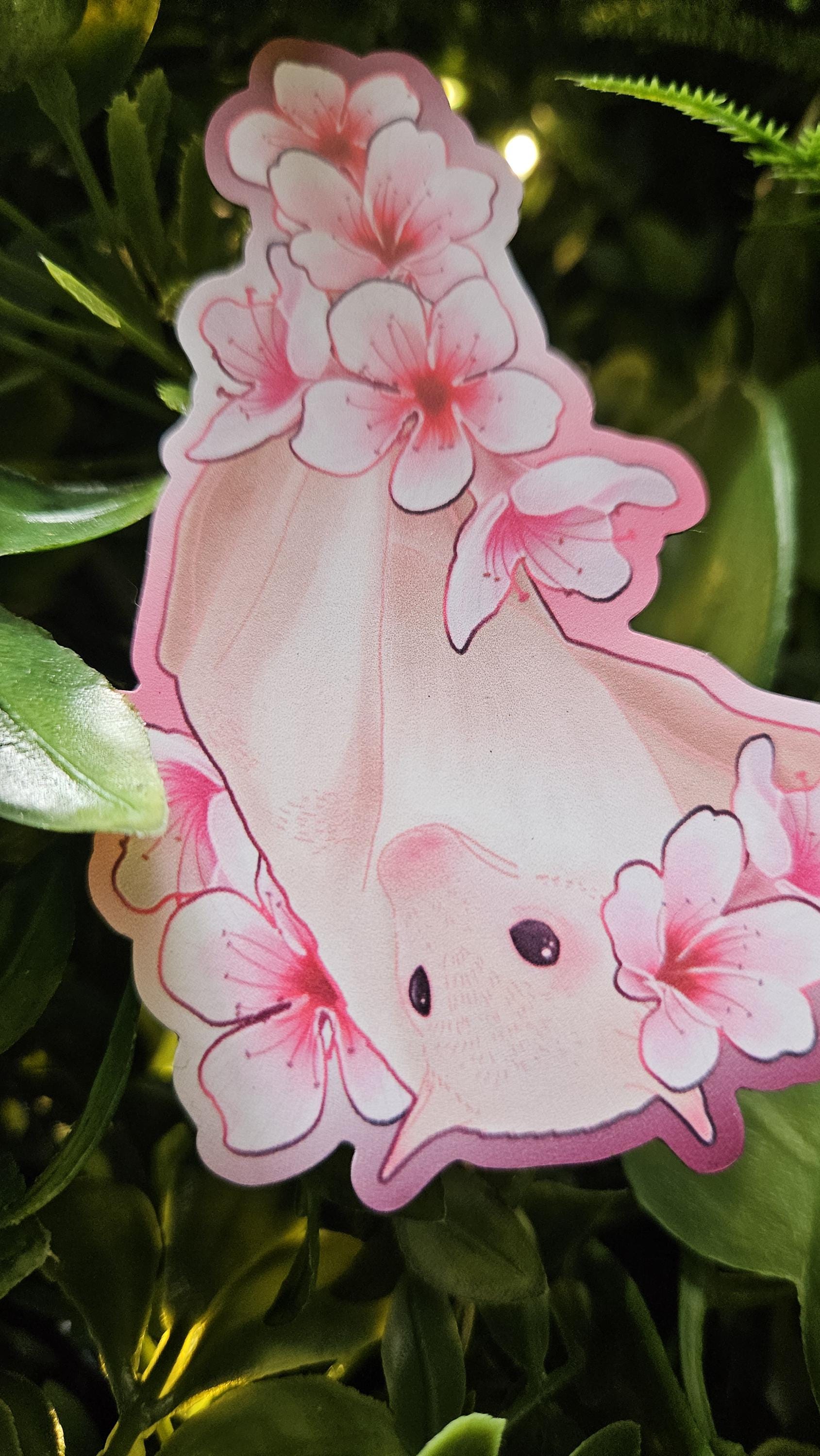 MAGNET: Cherry Blossom Sakura Bat 'Frankie' Acornandcrowstudio