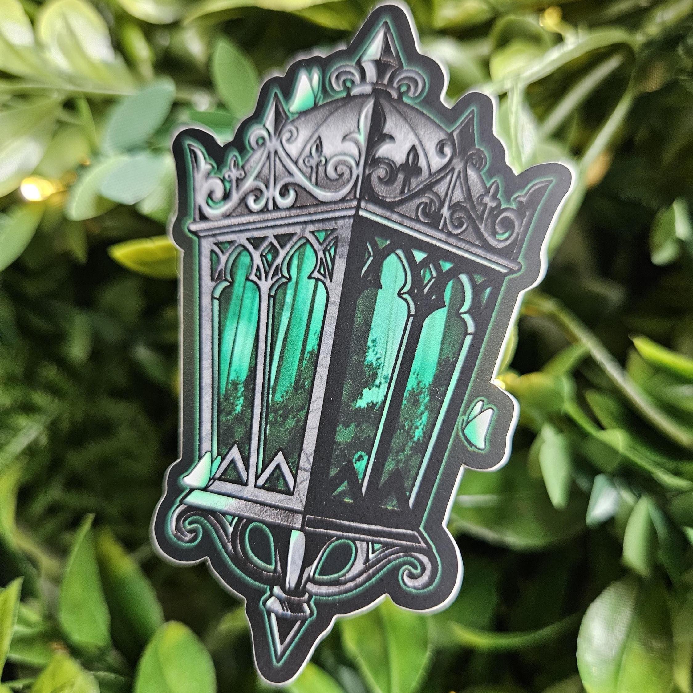 MATTE STICKER: Silva Occulta (Hidden Forest lantern) - March Stationery Club STICKER Only Acornandcrowstudio