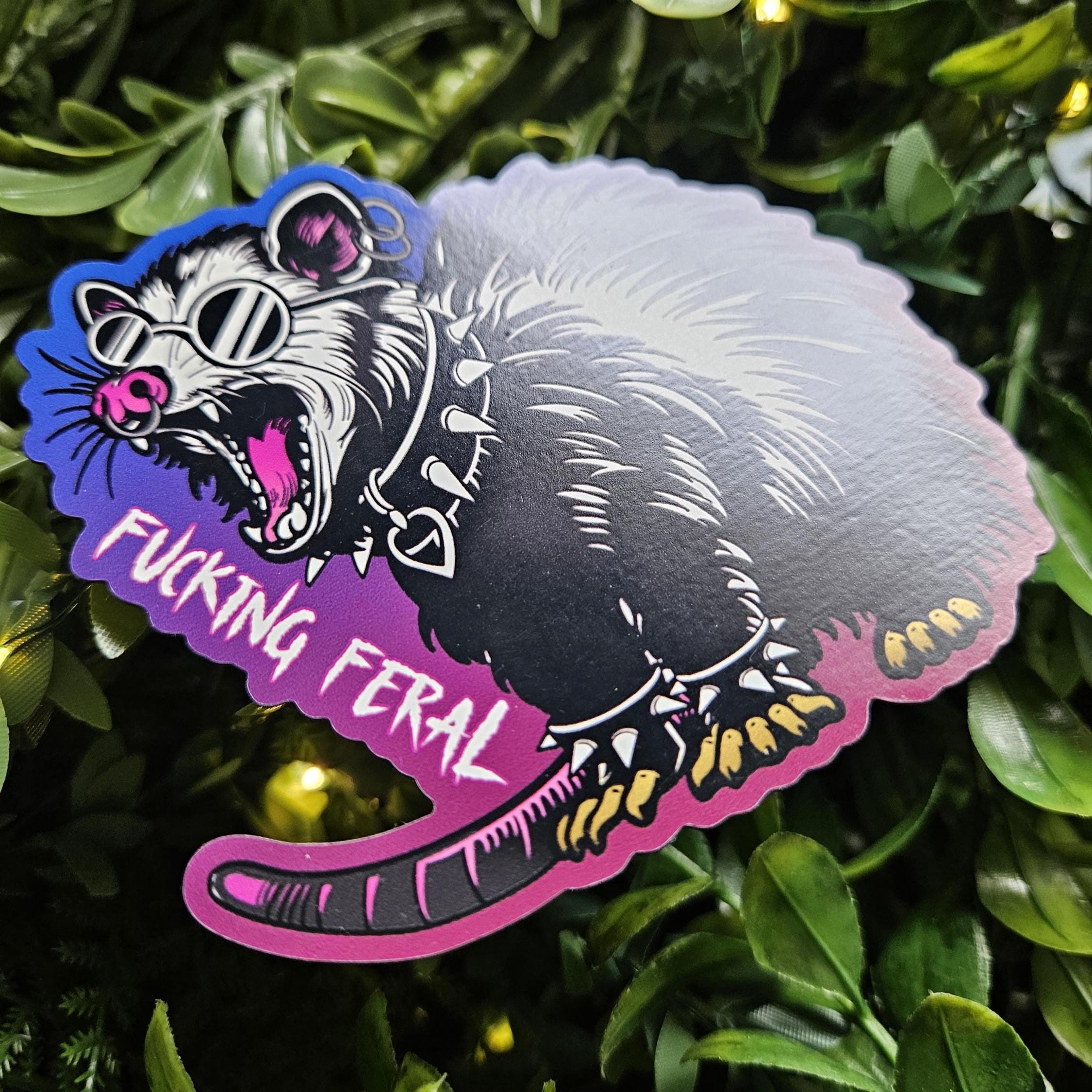 MAGNET: F*cking Feral Opossum Acornandcrowstudio