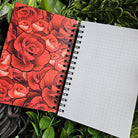 4x6 Handmade Spiral NOTEBOOK: Tired of Your Shit with Red Roses Coffin