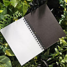 4x6 Handmade Spiral NOTEBOOK: Tired of Your Shit with Red Roses Coffin