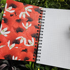 4x6 Handmade Spiral NOTEBOOK: Mask of Fear Acornandcrowstudio