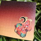 STICKY NOTES: Atlas Moth with Chrysanthemums Acornandcrowstudio