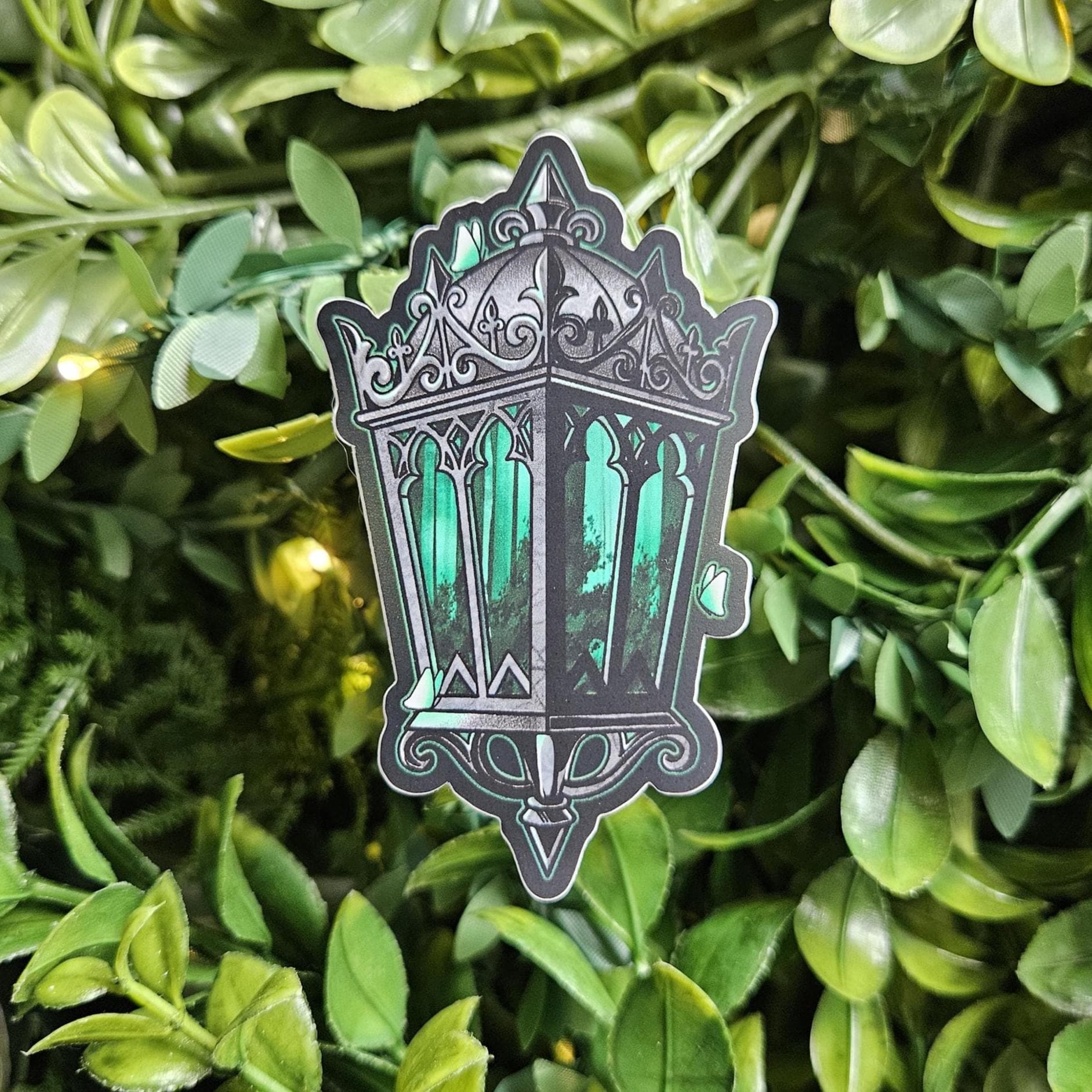 MATTE STICKER: Silva Occulta (Hidden Forest lantern) - March Stationery Club STICKER Only Acornandcrowstudio