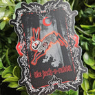 MATTE STICKER: The Jack-o-Rabbit Tarot Style Art Acornandcrowstudio